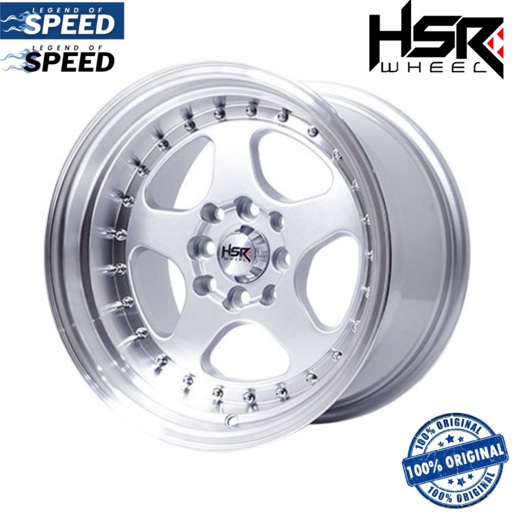 Velg Racing Mobil HSR BURN Ring 15 Lubang 8x100-114,3 Model Celong
