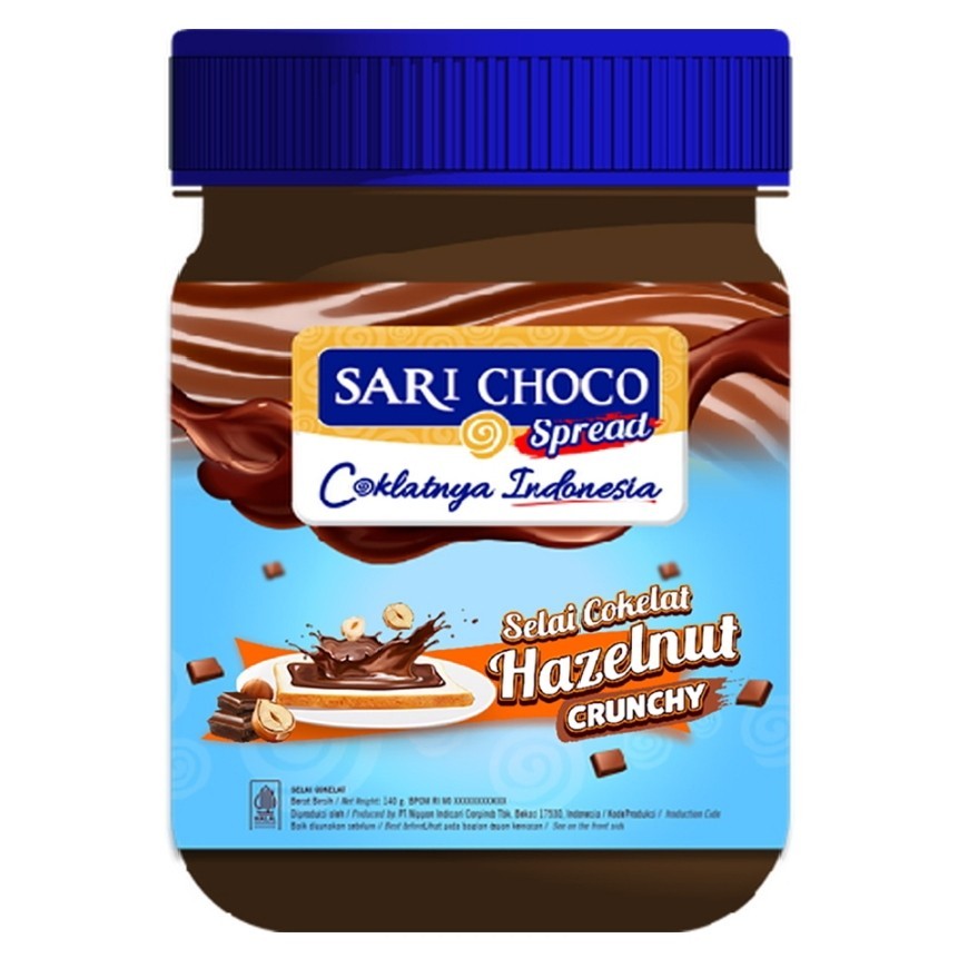

Sari Choco Selai Cokelat Hazelnut Crunchy 150 g
