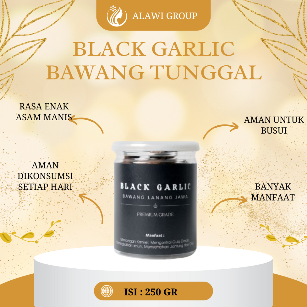 

ALW Black Garlic Premium Quality / Bawang Hitam Tunggal Kualitas Premium