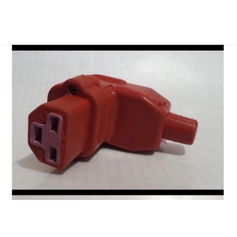 Socket Heater 3 Lubang Silicone Rubber I  Steker Heater