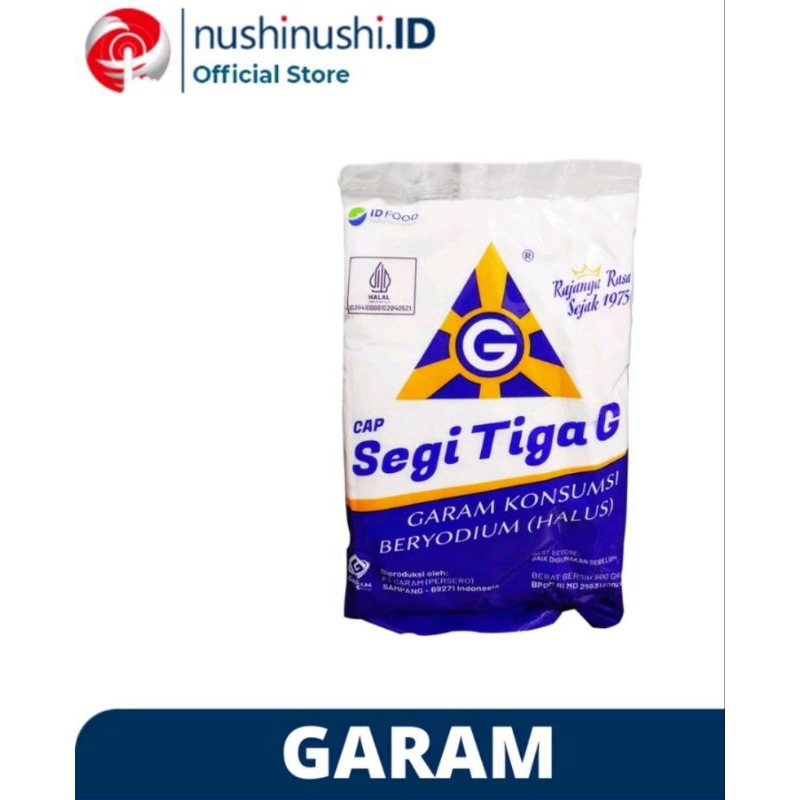

CAP SEGI TIGA G (500gram) garam halus