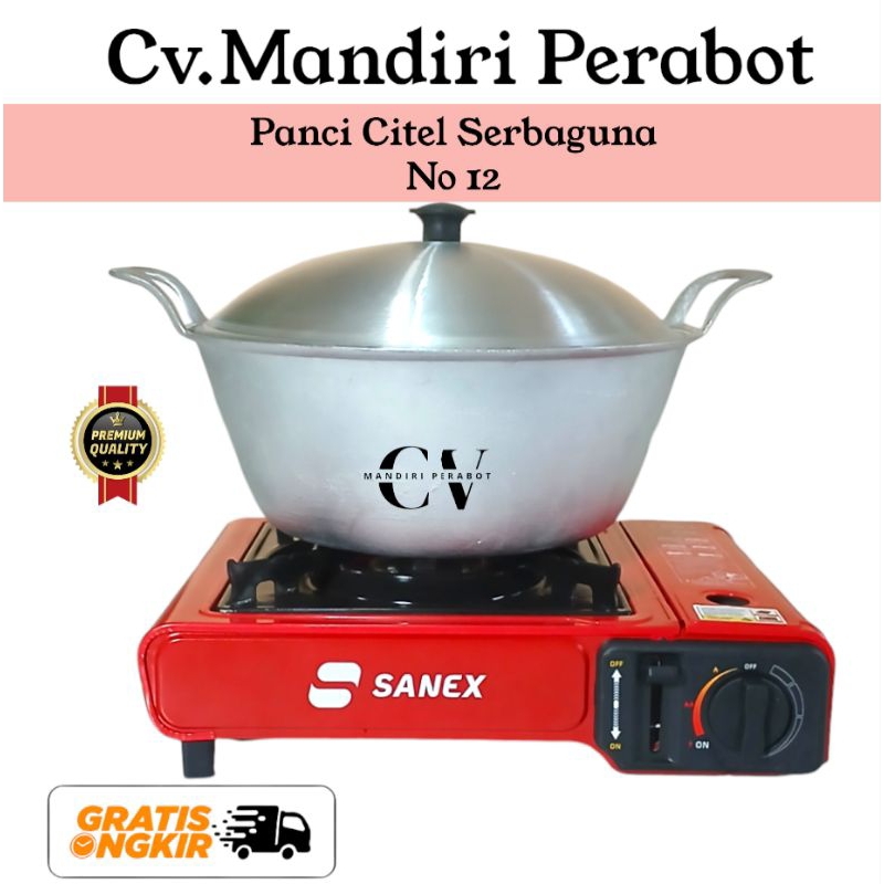 Citel Panci Katel Murah - No 12 Panci Serbaguna tradisional Alumunium Tebal