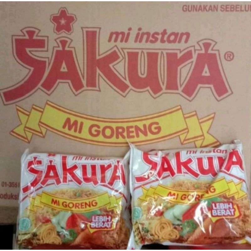 

MIE SAKURA 5pcs mie sakura goreng 60gram/mie jaman dulu