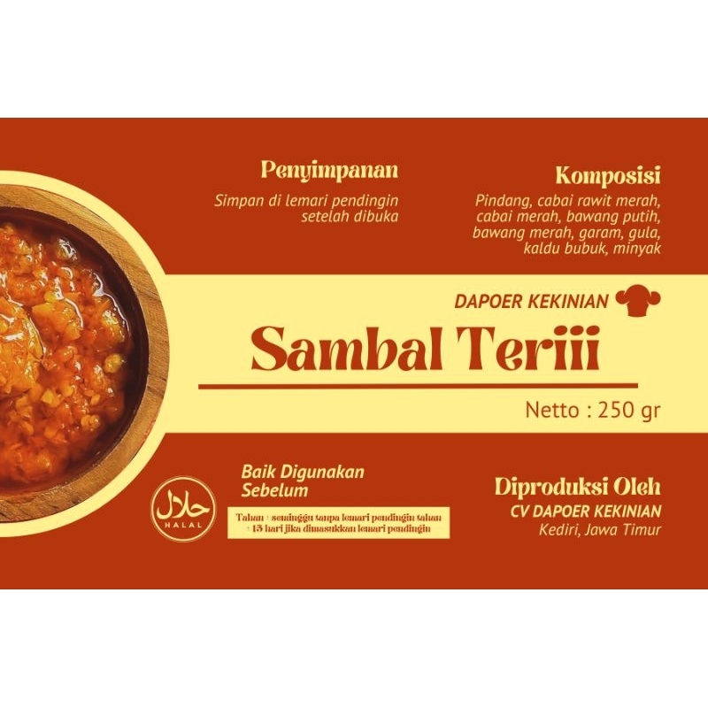 

Open PO sambel Teri