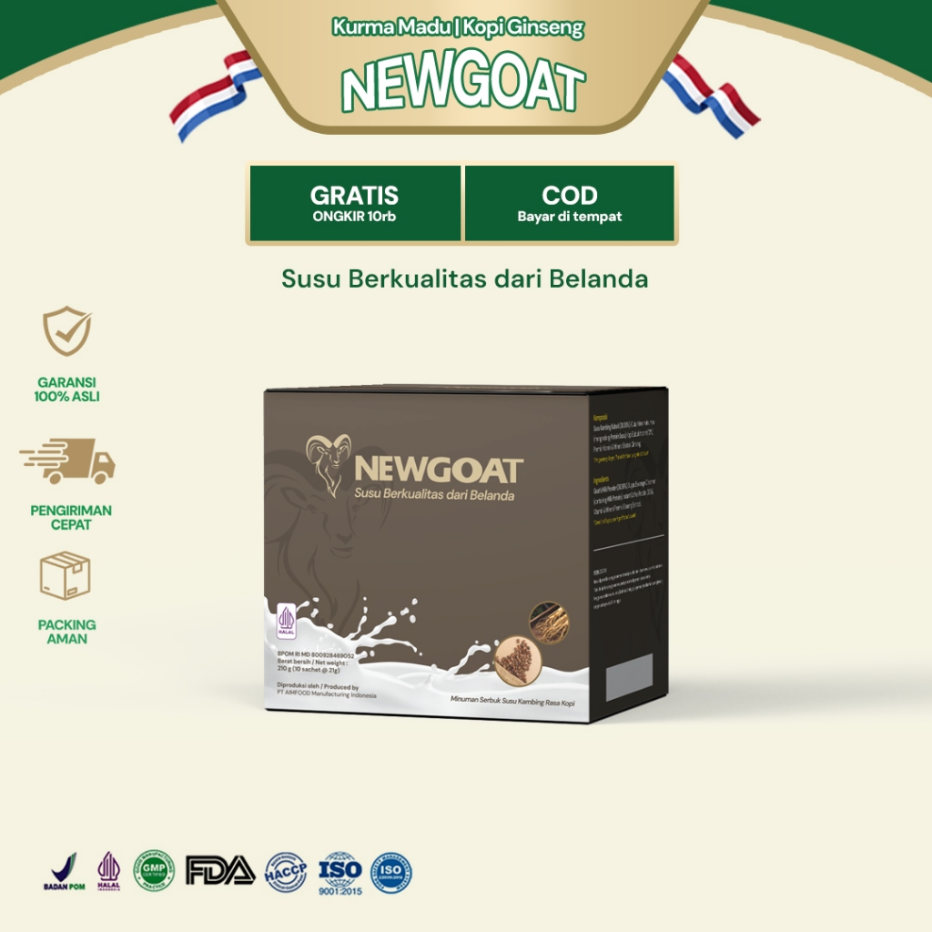 

NEWGOAT Kopi Ginseng - Susu Kambing berkualitas dari Belanda