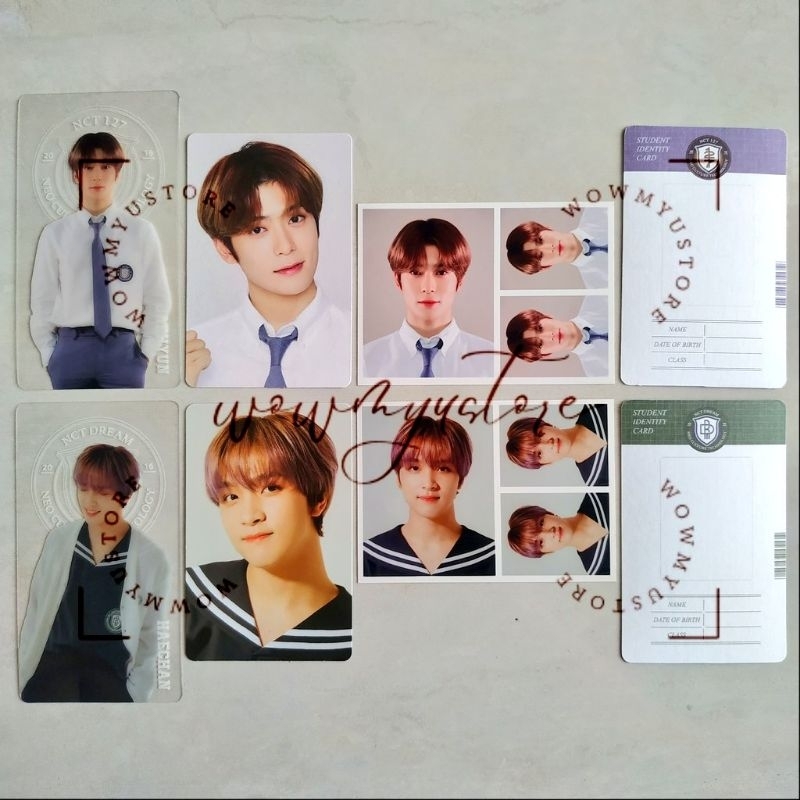 Back to School Kit 2020 (B2S/BTSK) NCT 127 DREAM Photocard, ID Photo, ID Card, Clear Bookmark Pvc (T