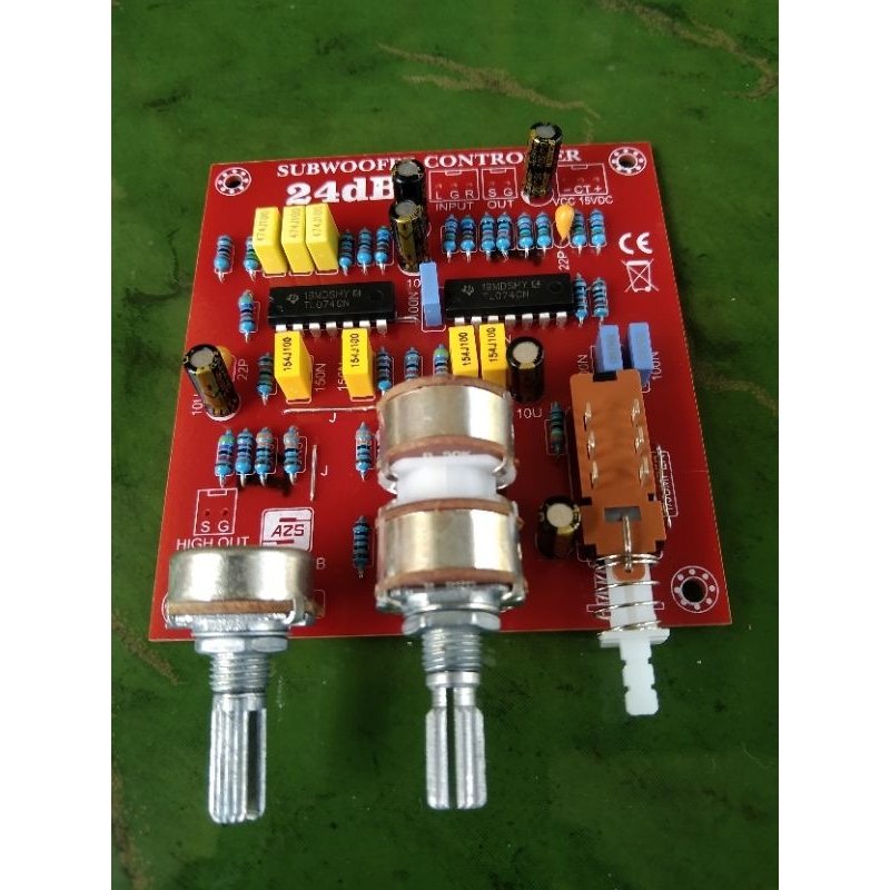 Crossover 2 way filter subwoofer controller 24db Horegg
