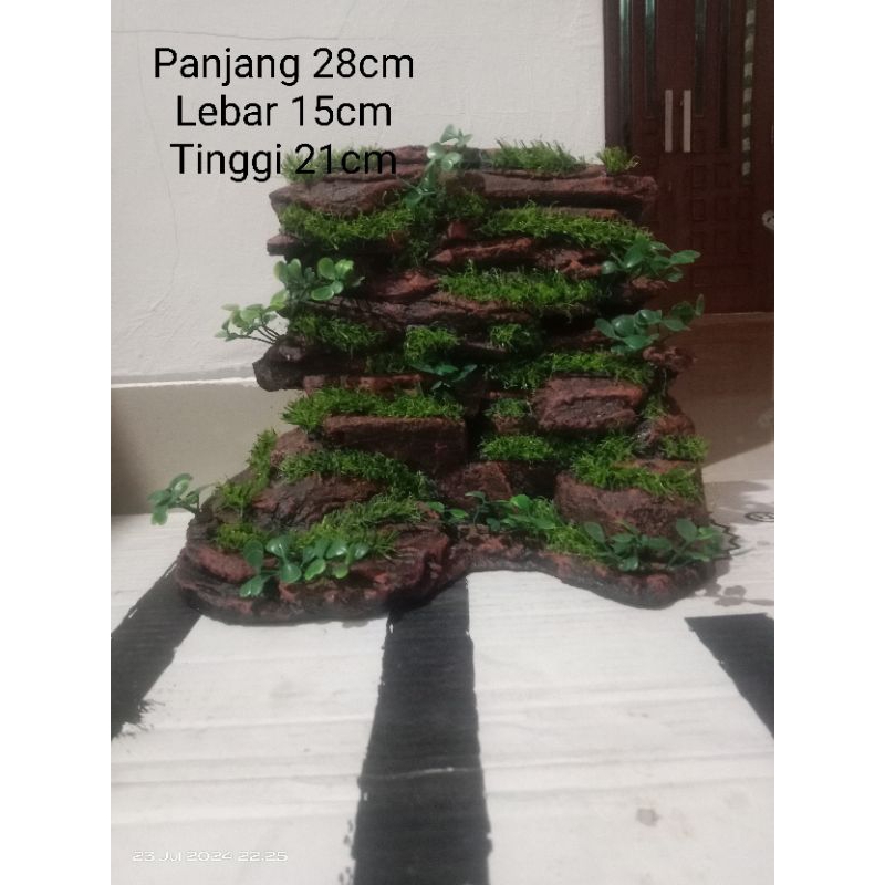 Tebing Batu  Aquascape Hiasan Aquarium