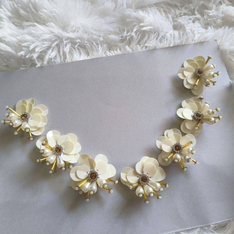 Payet Rangkai Mutiara Tabur Tempel Leher dan Dada Jasmine 110