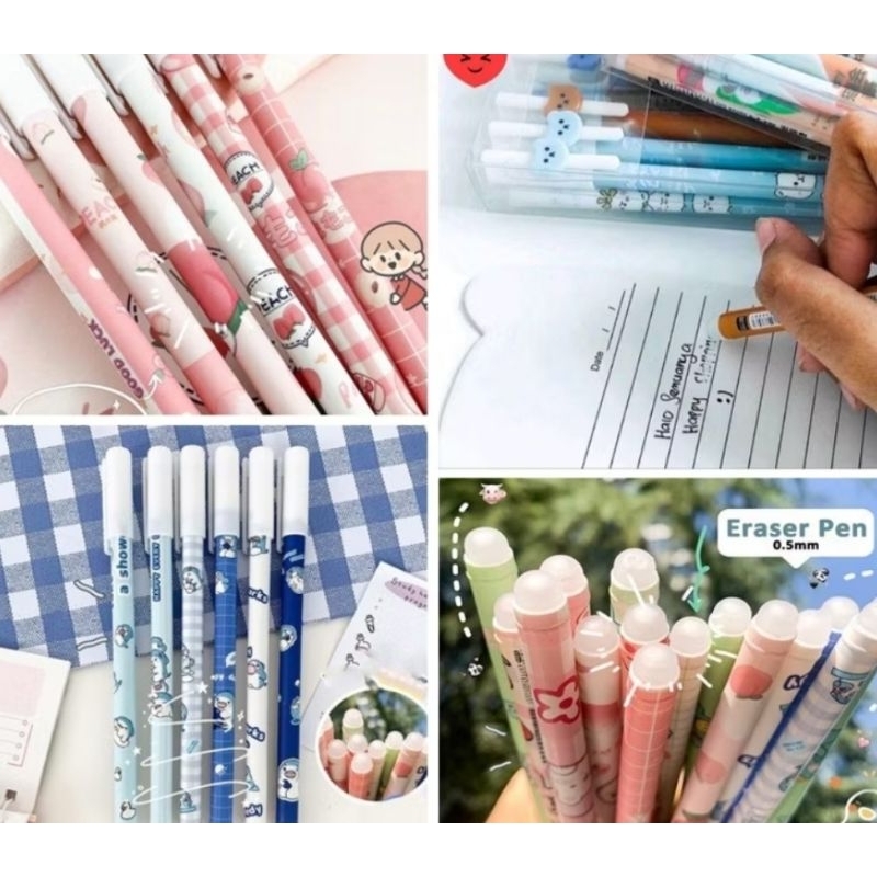 

Pen Penghapus / pulpen bisa hapus/pen gel hapus/erasable pen/pen hapus - Tinta Hitam, Pulpen 1 Pcs