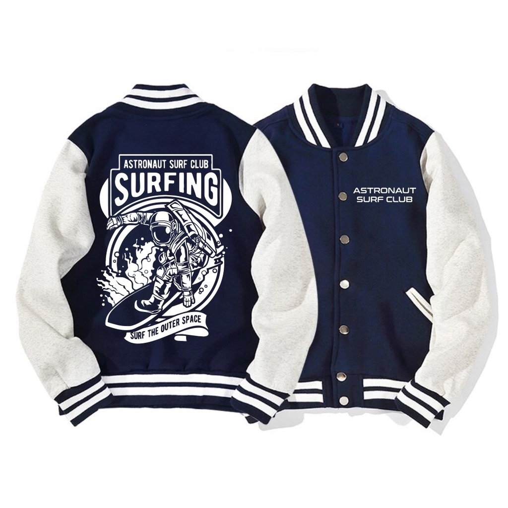 Jaket Baseball Big Size S - 6XL A LOGO best surfing (SABLON) Jaket Varsity Bisbol Sport Style Kancin