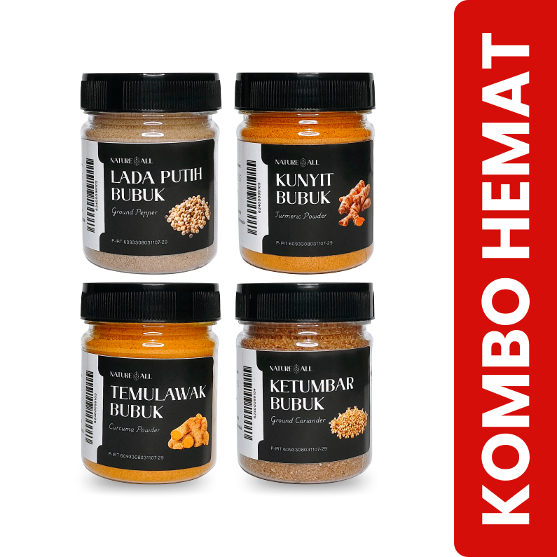 

PAKET LADA - KETUMBAR - KUNYIT - TEMULAWAK | PAKET KOMBO HEMAT