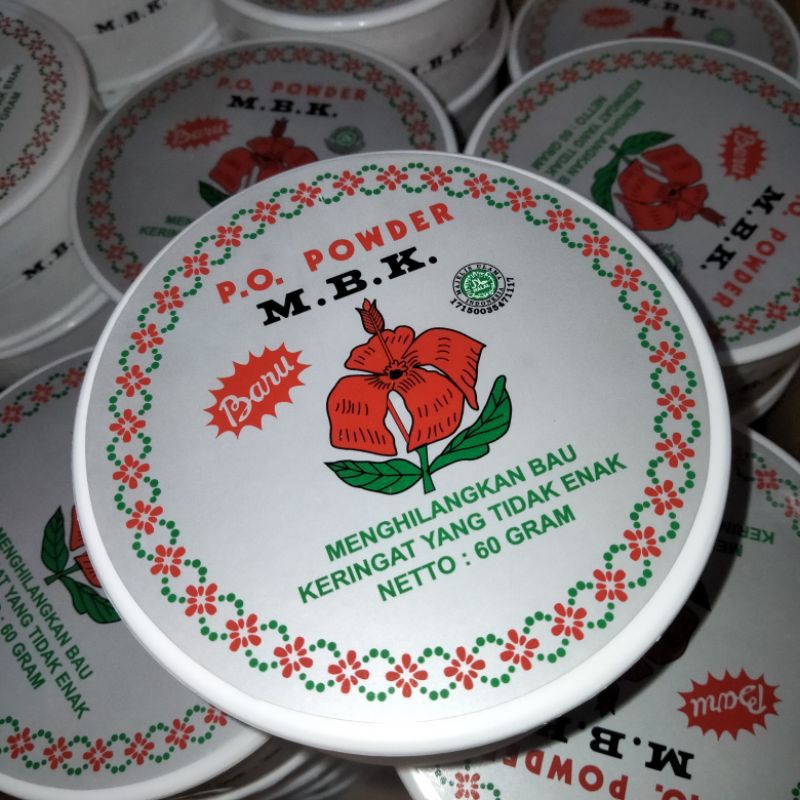 MBK powder tin 60 gr bulat/mbk tin/mbk bedak powder