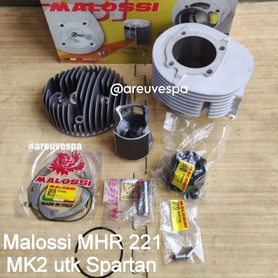 Blok Set MALOSSI Alloy MHR 221cc MK2 Utk PX Excel 200 cc Spartan