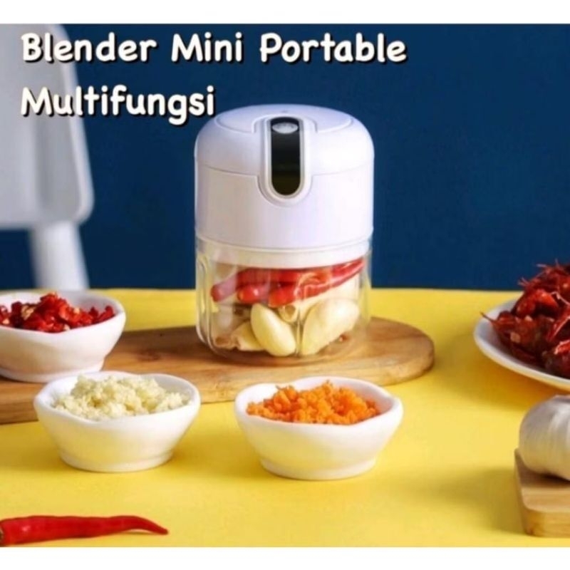 Blender Mini Jus Blender Bumbu Blender Recharger Usb Mini Chopper