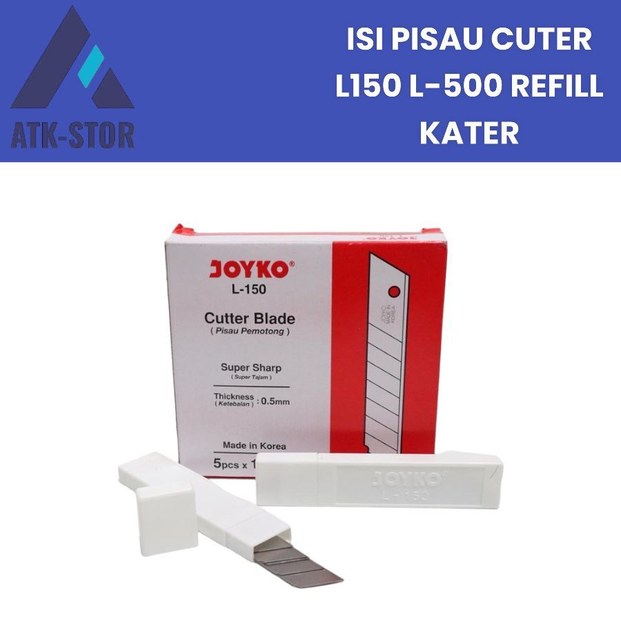 

Isi Cuter Besar Joyko L-150 1 Tube 5Pcs