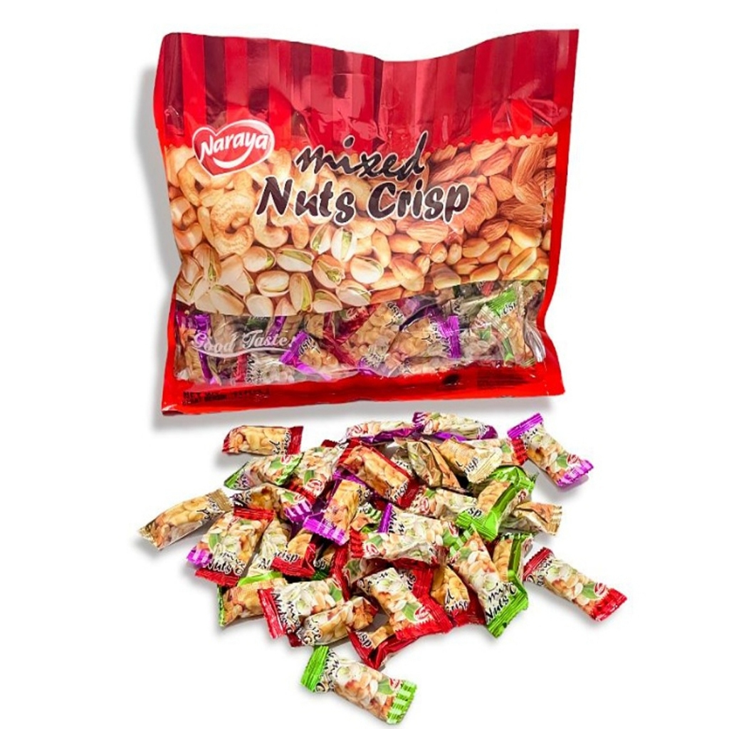 

Naraya Mixed Nuts 400gr Naraya Permen Kacang Enting Enting Gepuk Snack Cemilan Enak