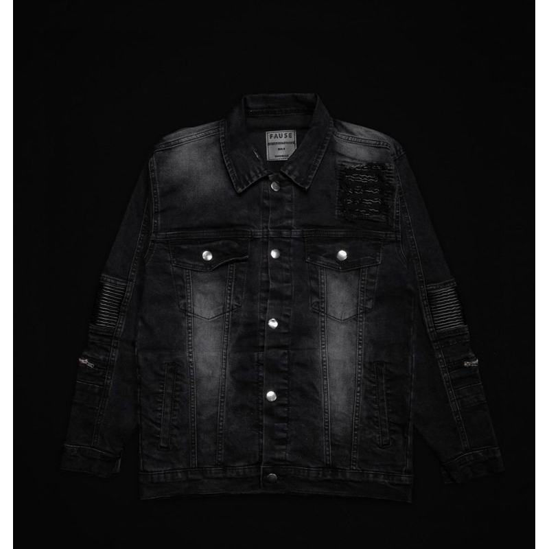 Fause Snow Black Jacket Bikers Leather/ Fause Pasley Bikers / Fause teaglaim bikers