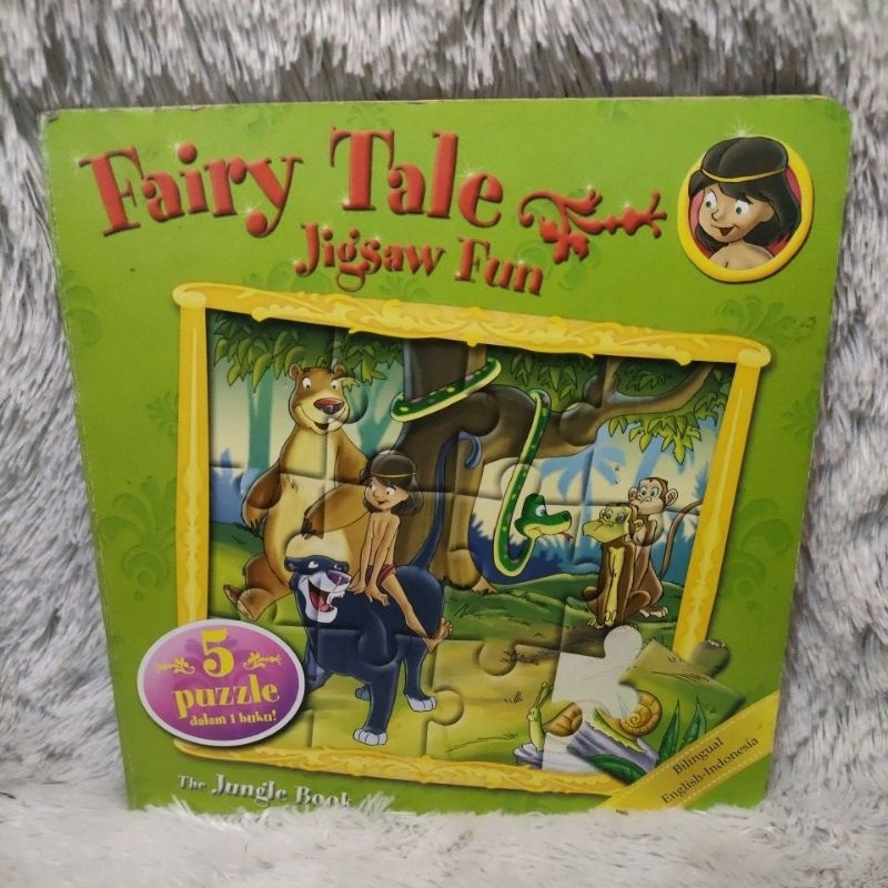 buku anak fairy tale jigsaw fun 5 puzzle