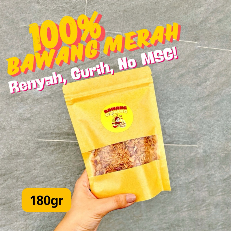 

180gr Bawang Goreng Mamak 100% Bawang Merah Murni!