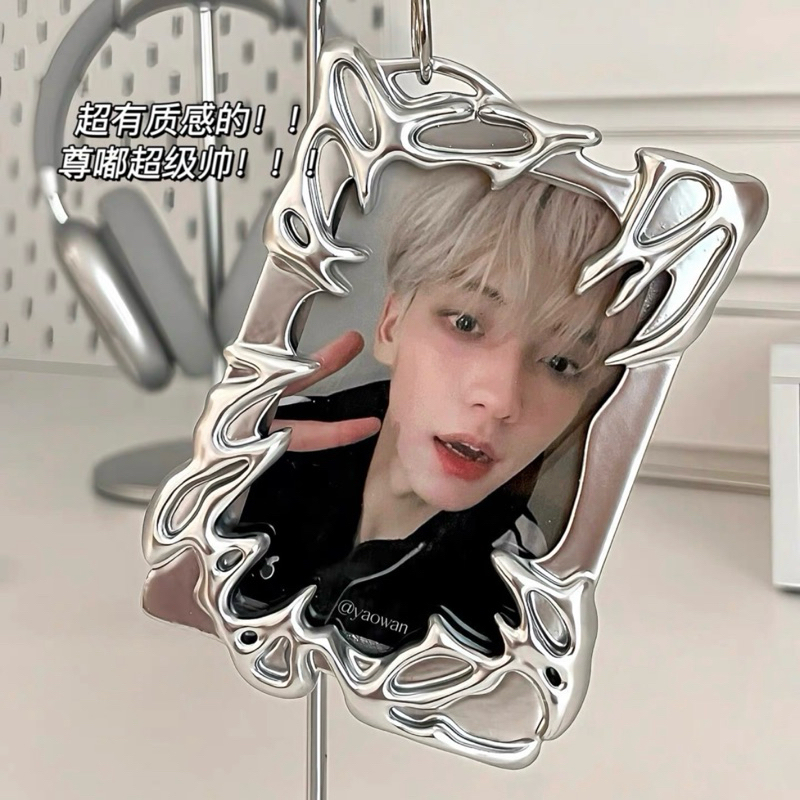 

[Ready Stock] Photo Card / Card Holder Silver Aesthetic Cahol