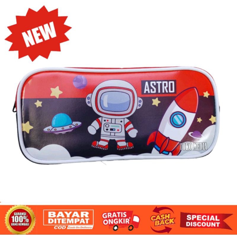 

[AJS] Tempat Pensil Mika Astronot/Case Pencil Karakter Kartun