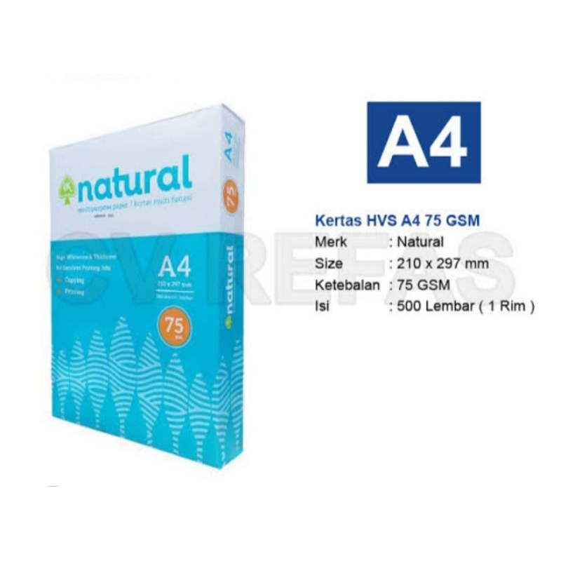 

KERTAS A4 NATURAL 75gsm