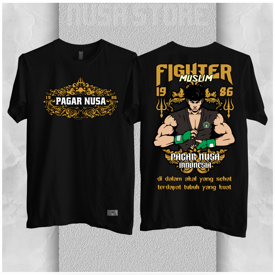 KAOS PAGAR NUSA MUSLIM FIGHTER / KAOS FIGHTER PAGAR NUSA / KATUN COMBED