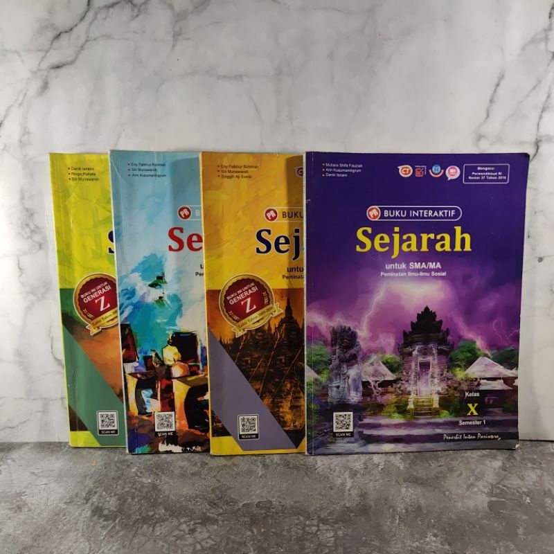 Buku Sejarah Kelas 10, 11, 12, X, XI, XII, SMA, Penerbit Intan Pariwara, Mutiara Shifa Fauziah, Arin