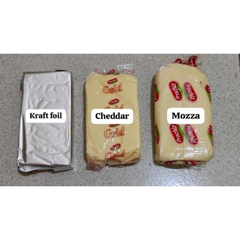 

KEJU KRAFT FOIL, PROCHIZ CHEDDAR & MOZZARELLA NON DUS MURAAH !!