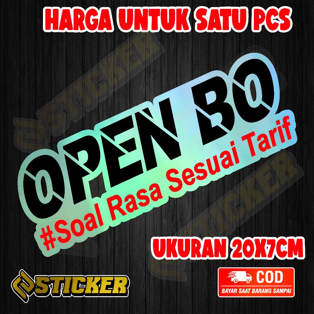 sticker cutting open bo stiker open bo stiker variasi motor