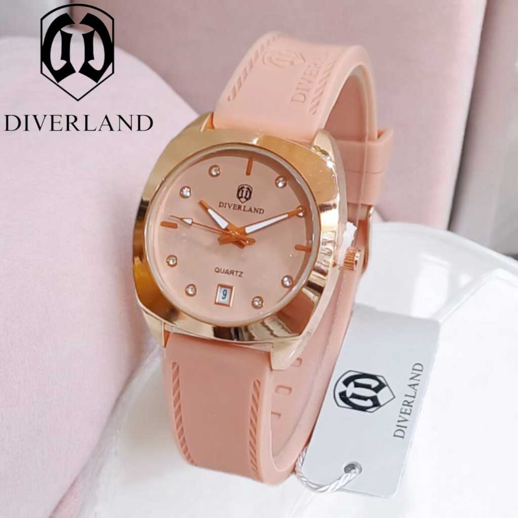 Jam Tangan Wanita DIVERLAND 004 Original Rubber