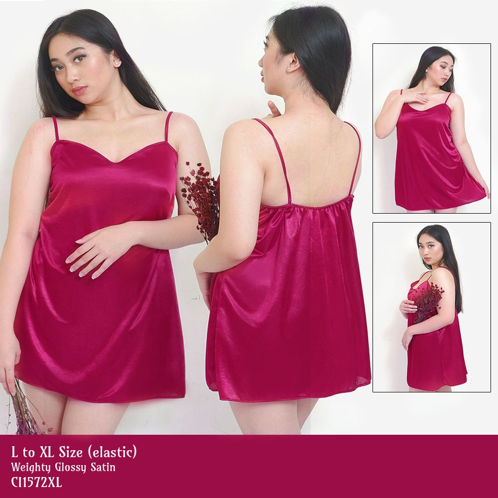Daster wanita sexy pendek big size jumbo baju tidur satin nyaman
