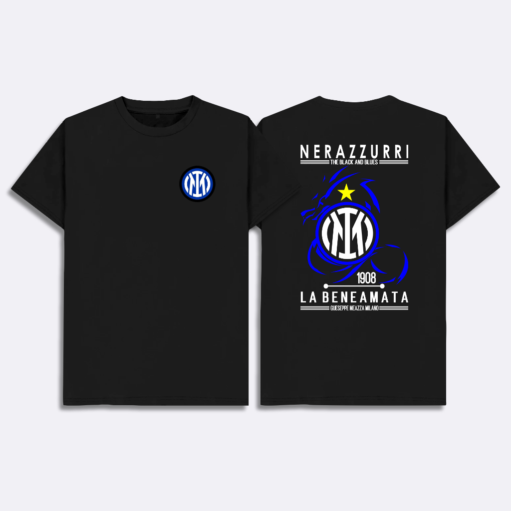Inter Milan Nerazzuri Labeneamata T-Shirt | Kaos Fans Bola Inter Milan Baju Kaos Inter Milan Nerazzu