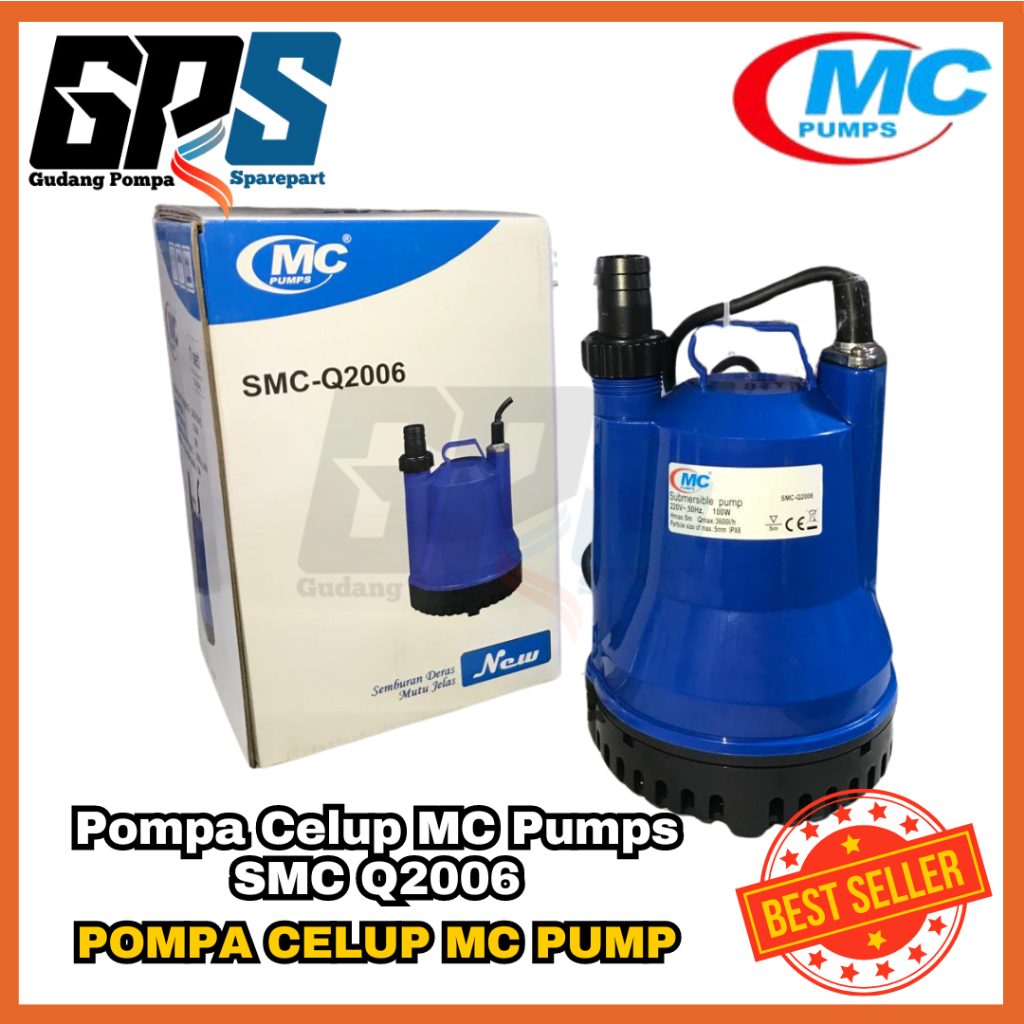 [POMPA CELUP] MC PUMP SMC-Q2006/SMC-100 UNTUK HISAP AIR KOLAM