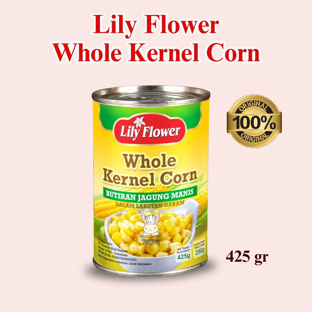 

Lily Flower Whole Kernel Corn | Butiran Utuh Jagung Manis 425 gr