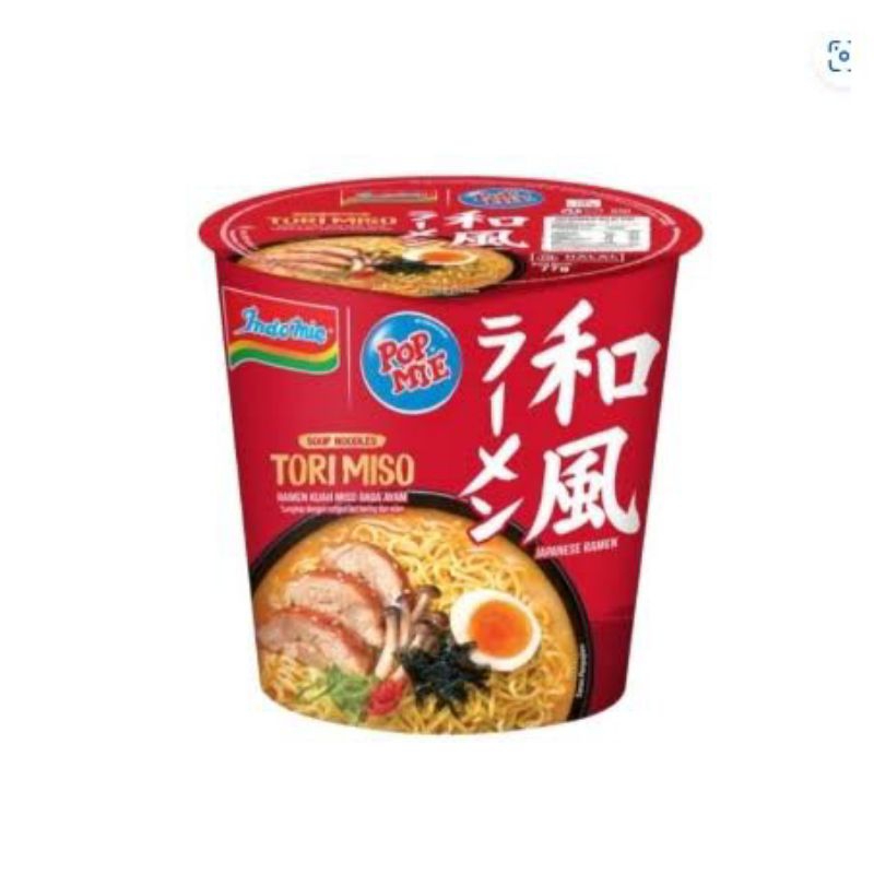 

Pop Mie Cup Tori Miso Ramen 77g (min belanja 5 produk campur)