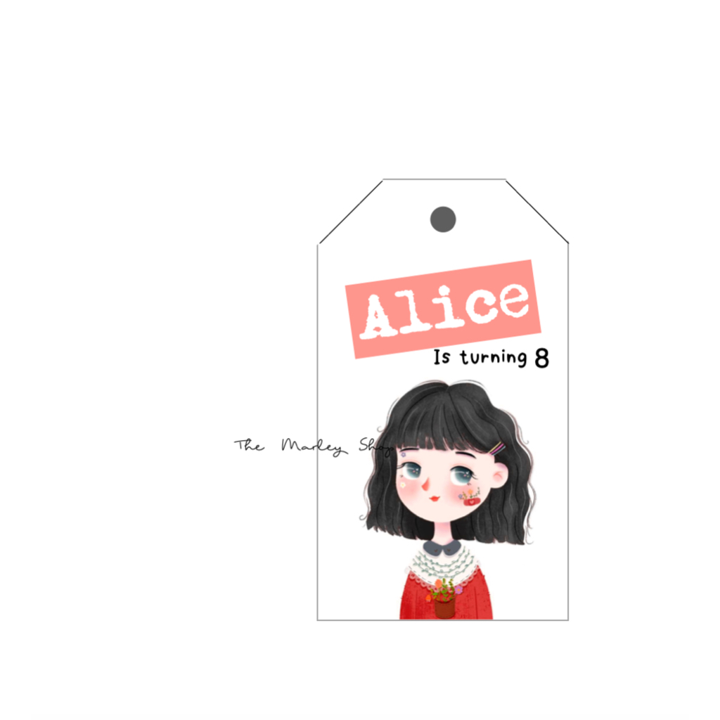 Birthday Tag Custom/ Hang Tag Birthday/ Hang Kartu Ulang Tahun/ Label Hampers baby