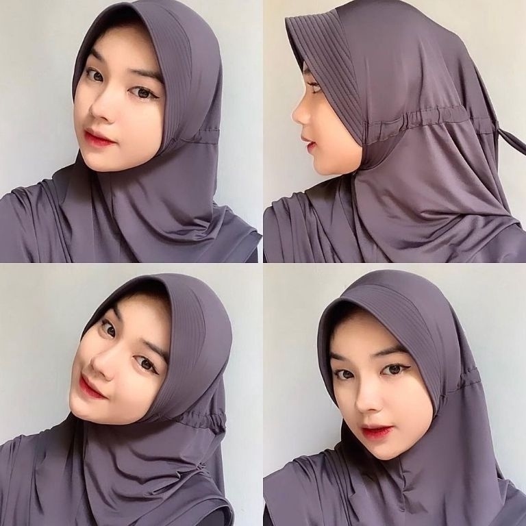 BERGO SERUT HAMIDAH UKURAN L ORIGINAL / HIJAB INSTAN PREMIUM / HIJAB DAILY / HIJAB SPORT