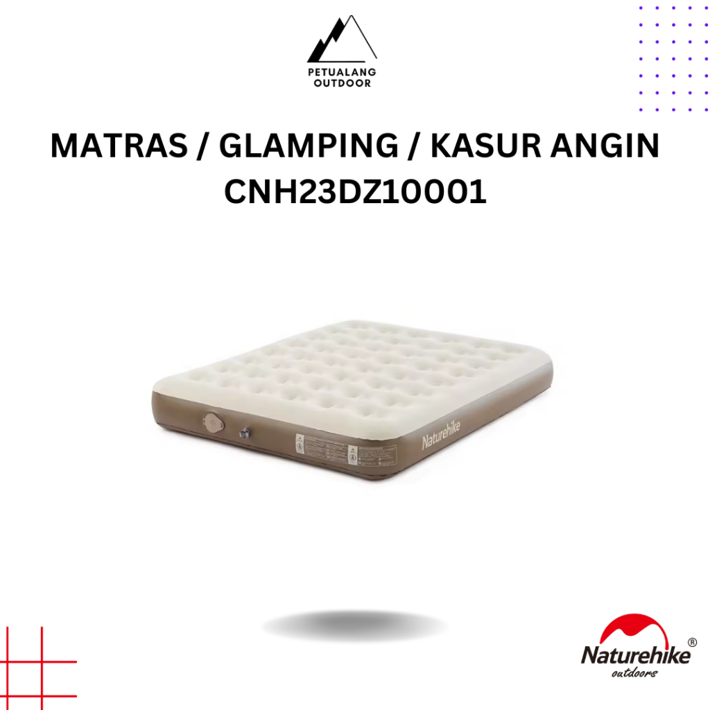 Naturehike CNH23DZ10001/CNK2550WS013 Matras Kasur Air Camping Glamping With Pump Alas Tidur