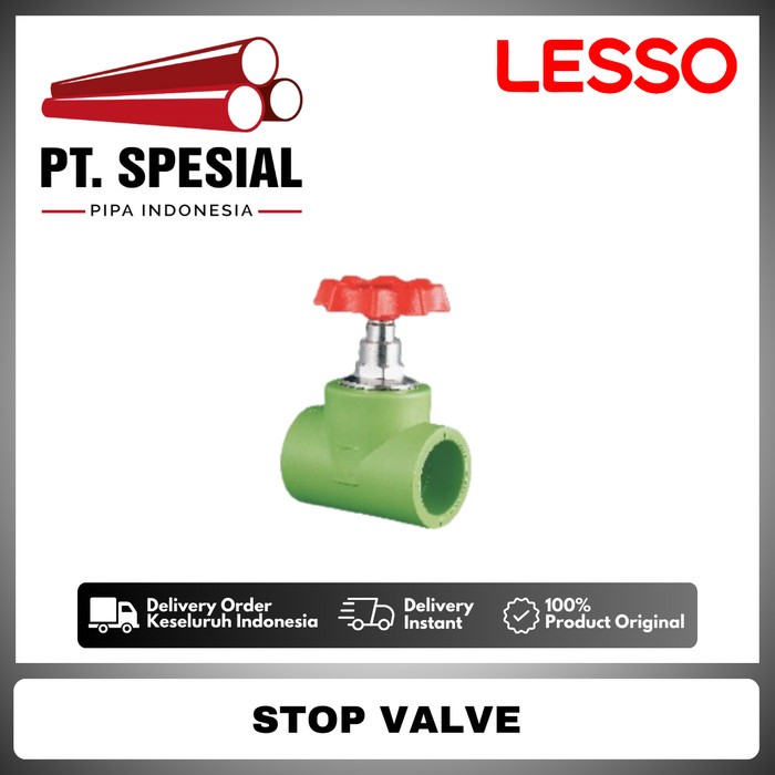 Stop Valve PPR Lesso dn20-dn63 / Gate Valve PPR Lesso / Straight Way Valve  -12