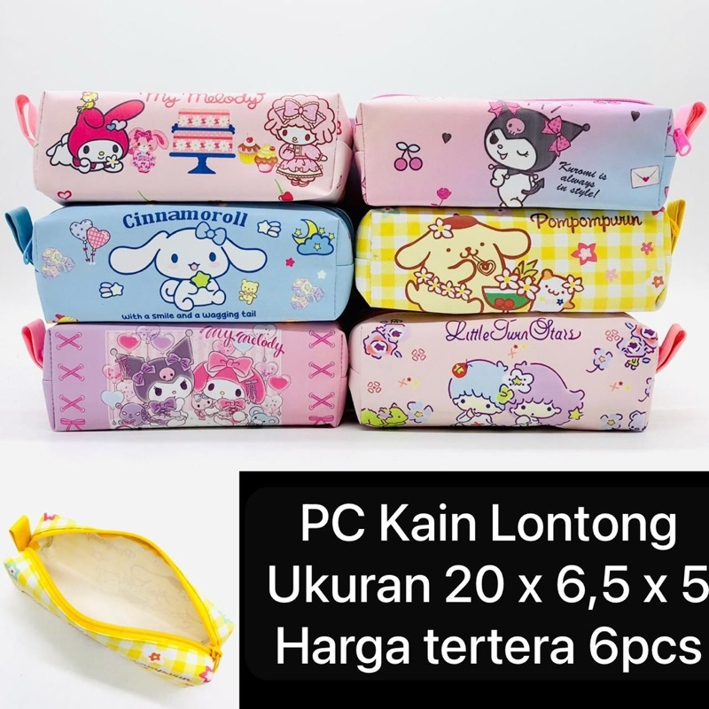 

6 pcs Tempat Pensil / Lepak Kain Lontong/ Souvenir Ulang Tahun