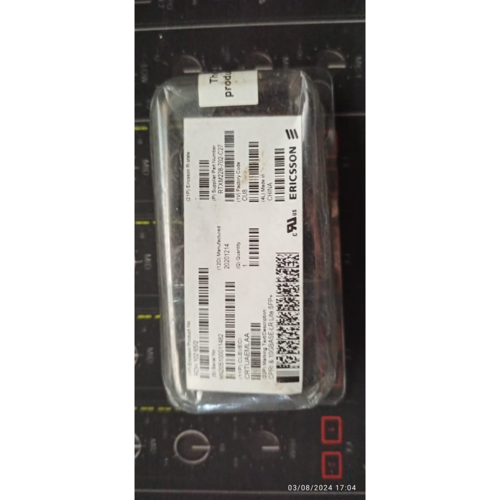 SFP Ericsson 10GBase SFP+ Transceiver Module/RTXM228-702-C27
