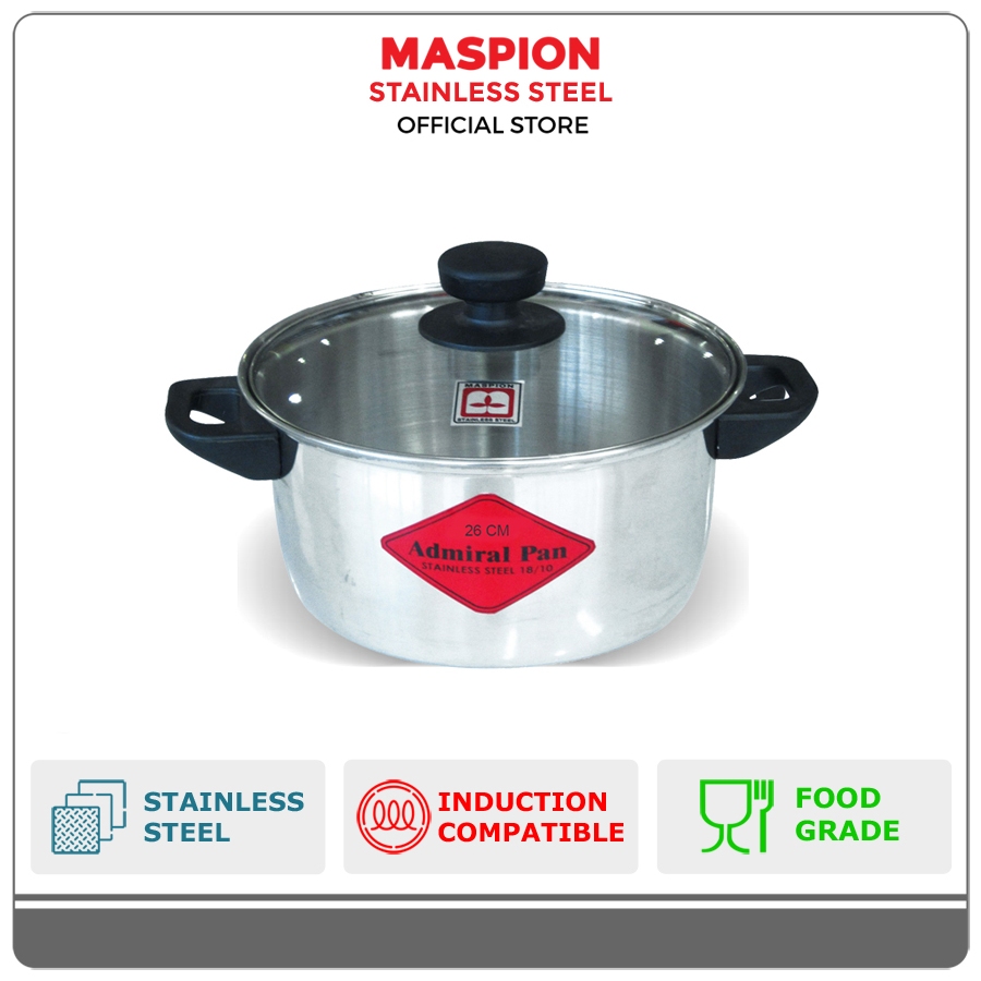 Maspion Panci Stainless Steel Admiral Dutch Oven 26 cm