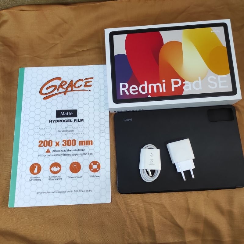 kelengkapan original redmi pad se ( second / bekas original 100% )