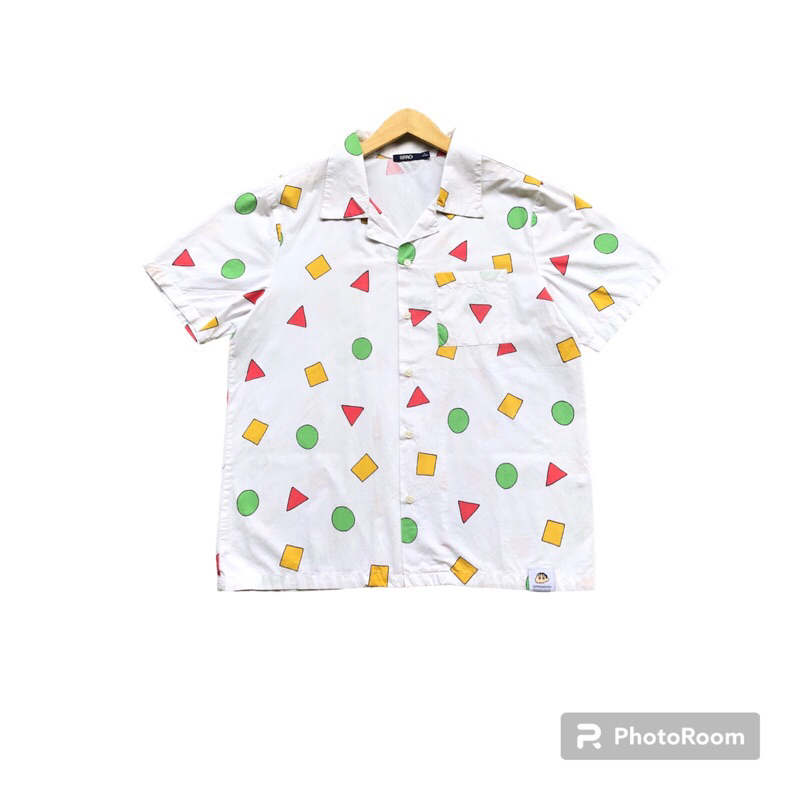 Spao x Crayon Shinchan Open Collar Shirt