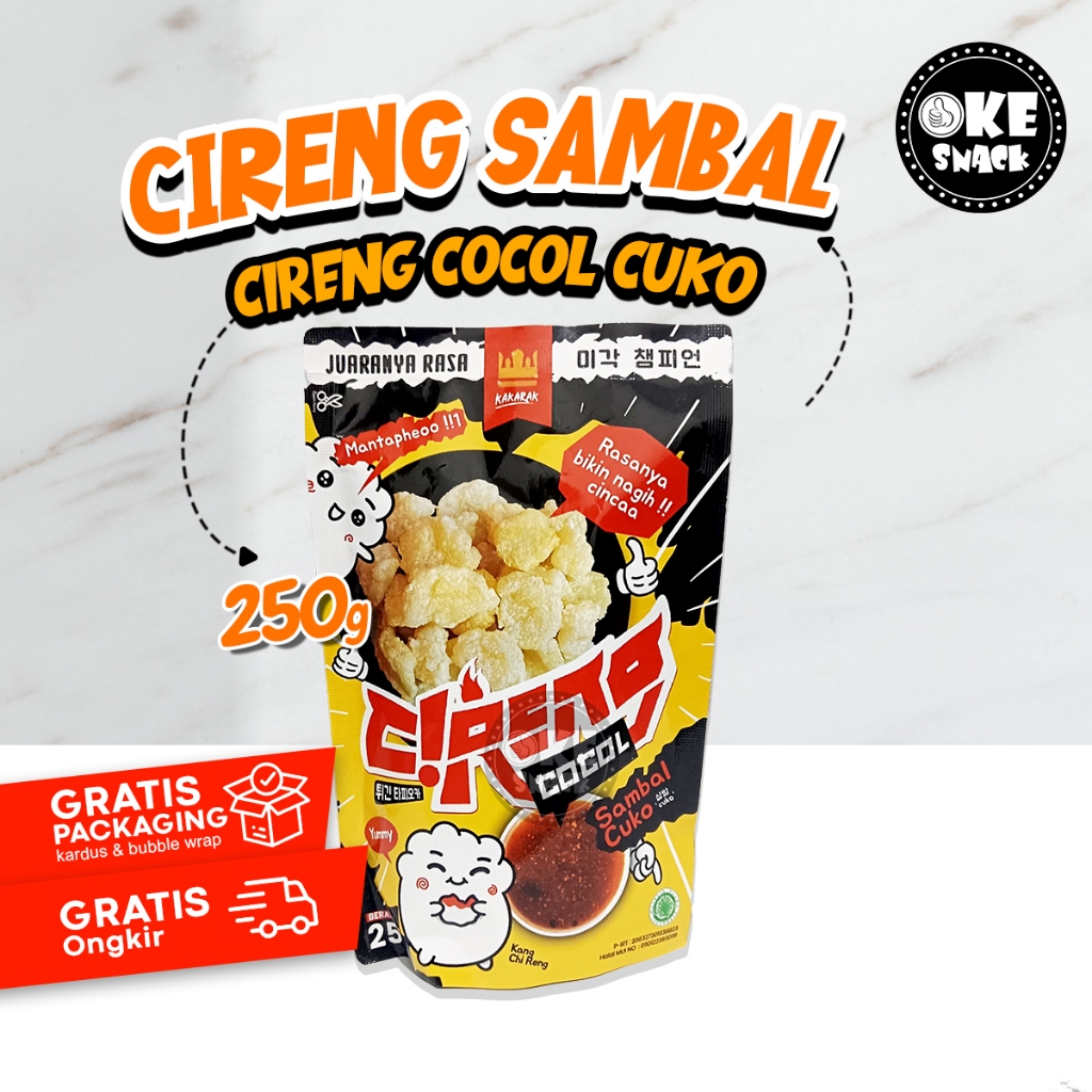 

Cireng Crispy Cireng Bandung Special Sambal Cuko 250 gr