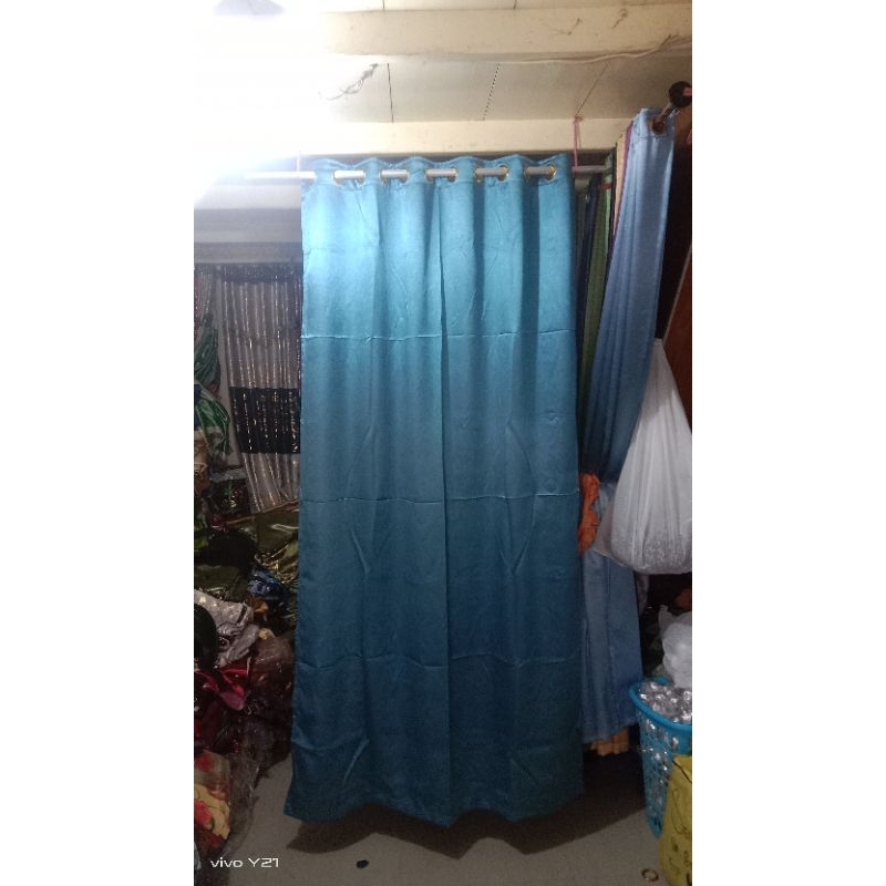 gorden polos abang mail biru tosca ukuran jendela dan pintu
