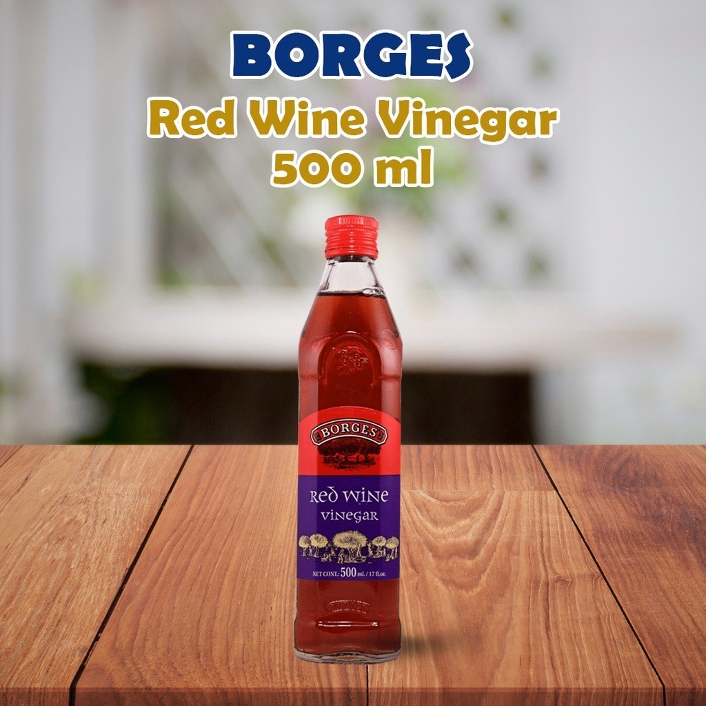 

Borges Red Wine Vinegar Cuka Anggur Merah Botol Kebutuhan Memasak Bumbu Masak Masakan Food Seasoning