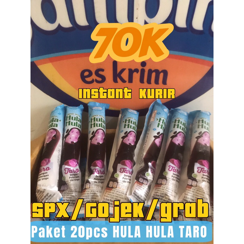 

PAKET CAMPINA 20pcs HULA HULA STIK Taro(dengan potongan ubi ungu)